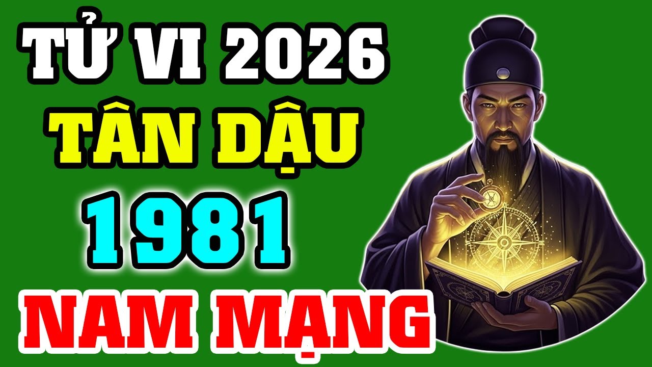 Tử Vi 2026 Tuổi Tân Dậu 1981 Nam Mạng | Vận Trình – Tài Lộc – Sự Nghiệp