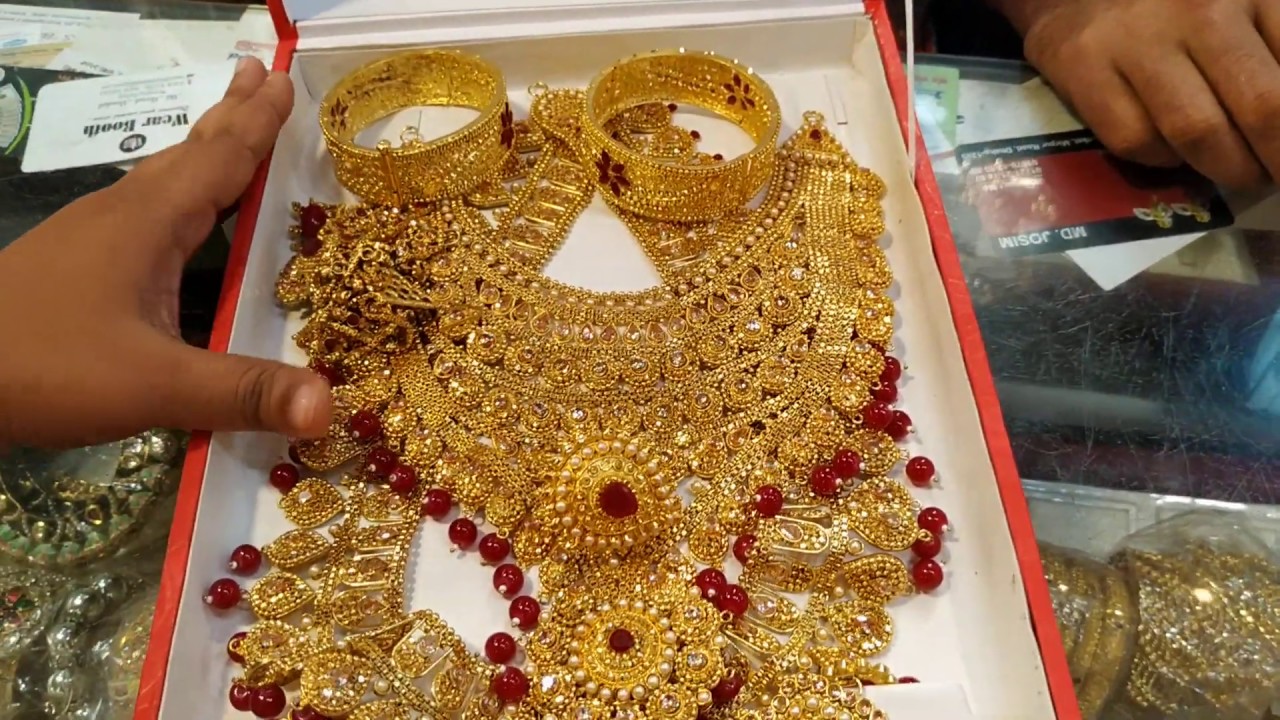 সবচেয়ে সস্তায় বাজারের সেরা ইন্ডিয়ান  নেকলেস সেট/ INDIAN JUWALARI SET BUY BD