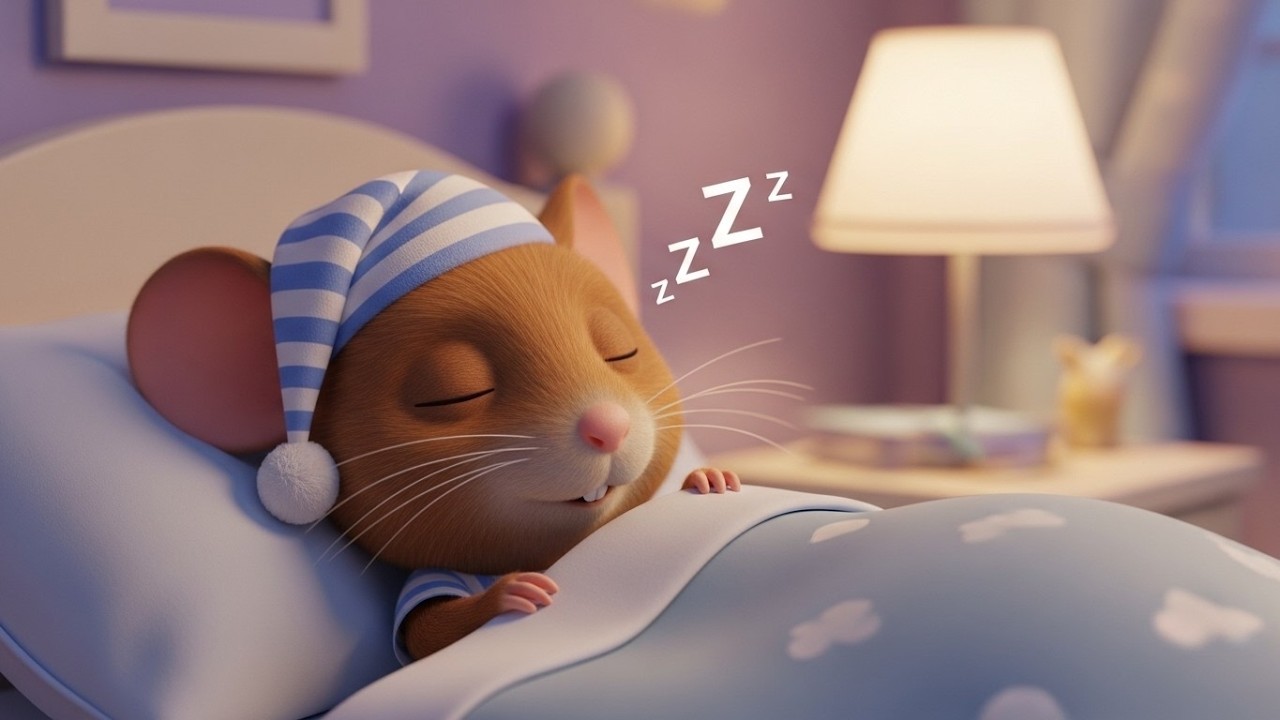 Milo the Sleepy Mouse 🐭💤 | Gentle Bedtime Song for Kids | Soothing Nursery Rhyme