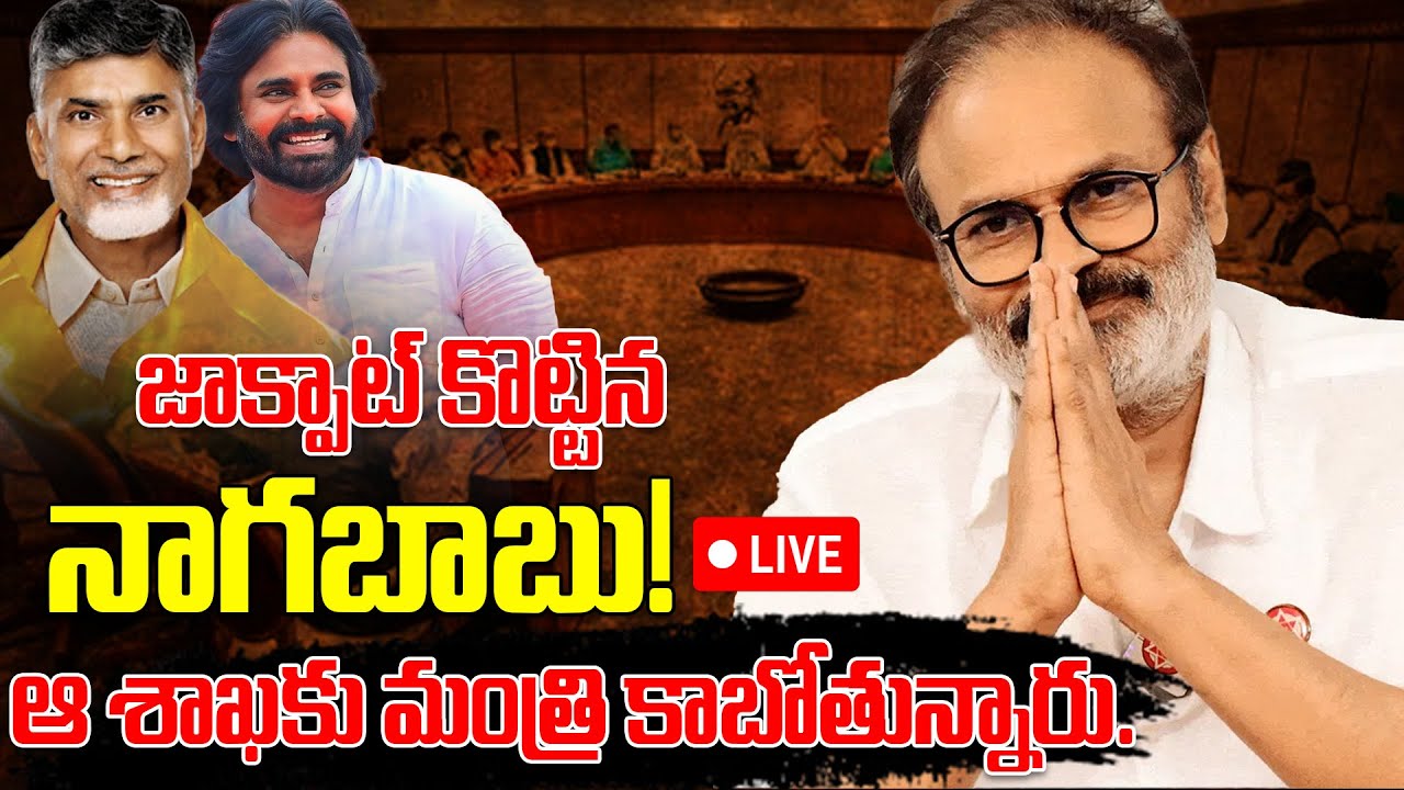 జాక్పాట్ కొట్టిన నాగబాబు!ఆ శాఖకు మంత్రి కాబోతున్నారు||