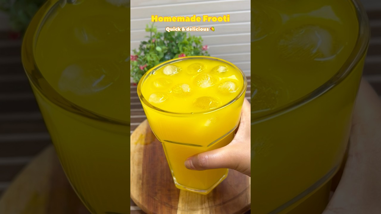 Homemade Mango frooti 🥭❤️| quick easy summer drink | #shorts