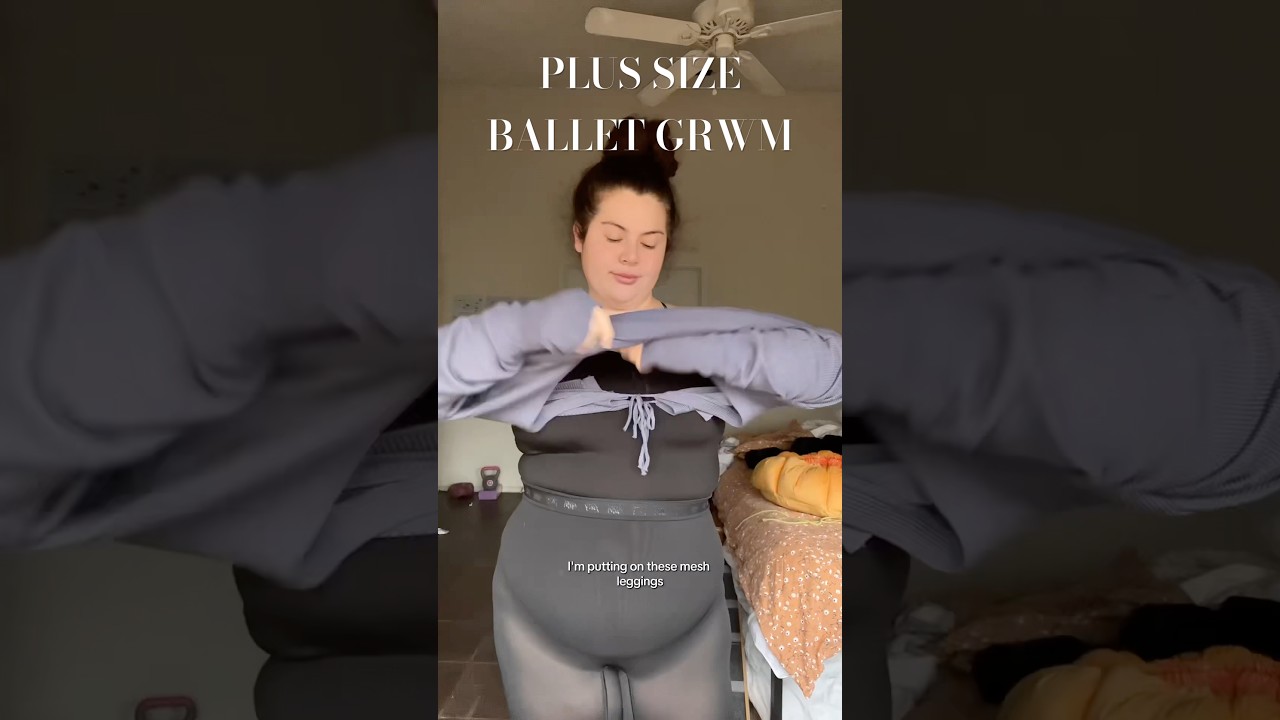 team mesh legging or team tights 👀 #plussizeballetcore #adultbeginnerballet #bodypositivity