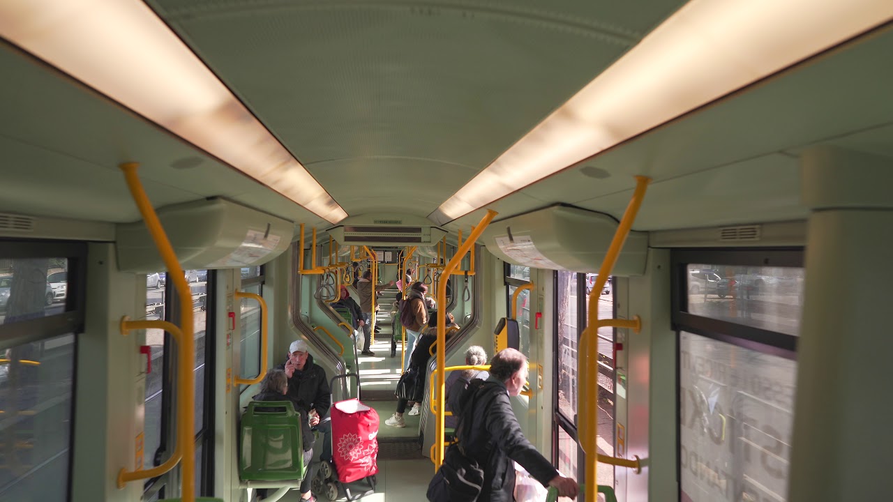 Italy, Rome, tram 14 ride from Prenestina/Officine Atac to Prenestina/Olevano Romano