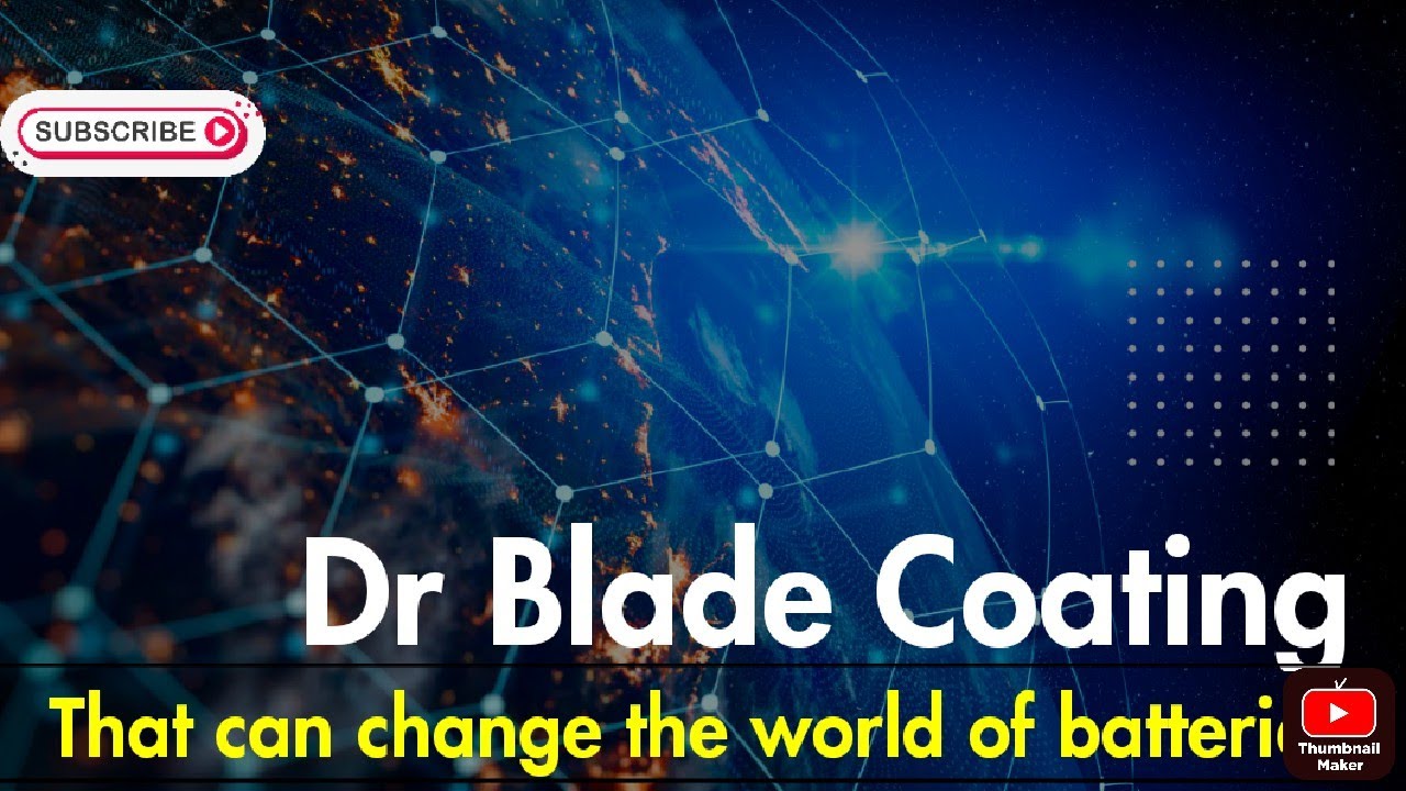 Dr Blade Coating For Lithium Ion Battery 🔋 Featuring Dr. Aizat.