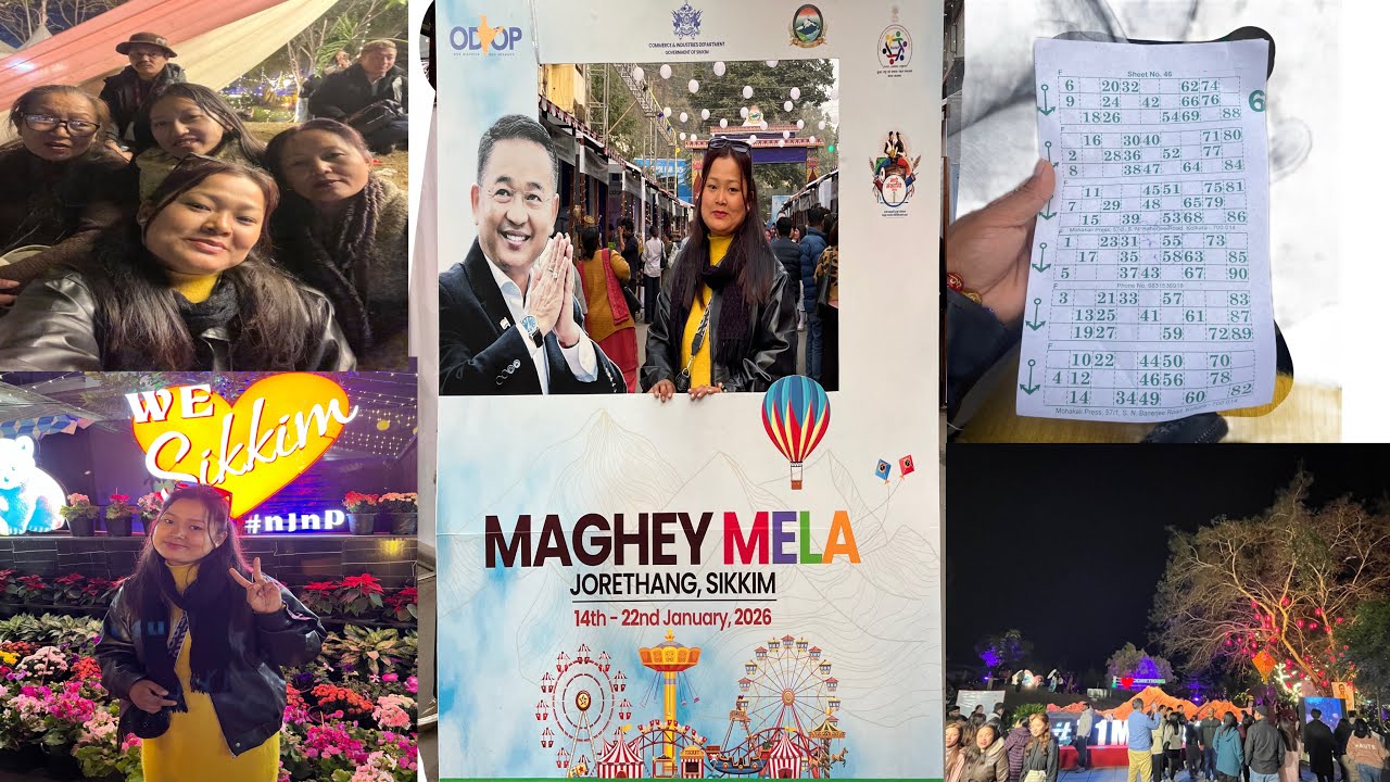 First time visit in Sikkim❣️Maghey Mela jorethang❤️ Tambola khelai vayo kati jite ta hamile😱😜