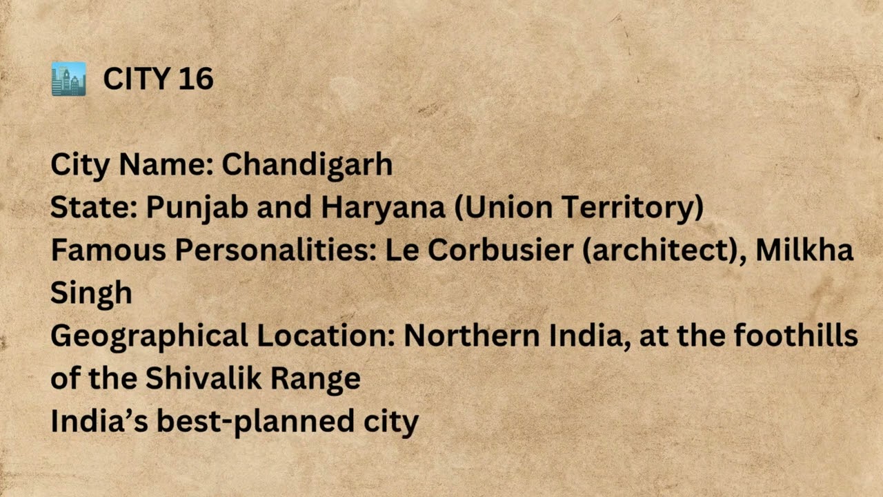 100 day 100 cities challenge day 16: Chandigarh 