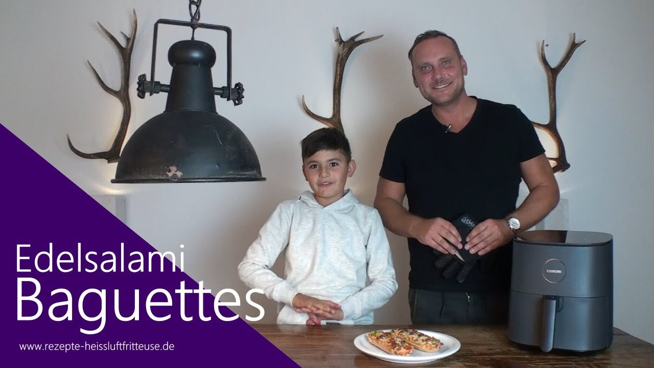 TK Salami Baguette COSORI Heissluftfritteuse Rezepte Test