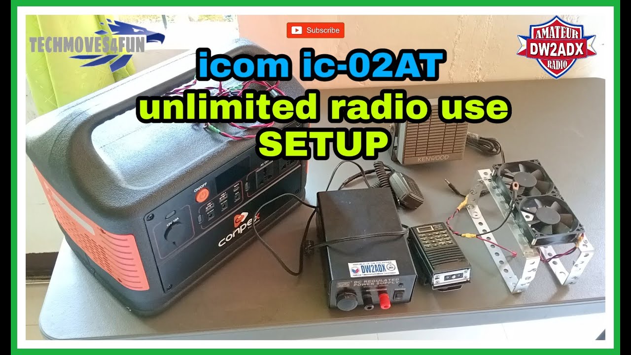 ICOM IC-02AT Unlimited Radio Use | Porta Base SETUP | Conpex Power Station