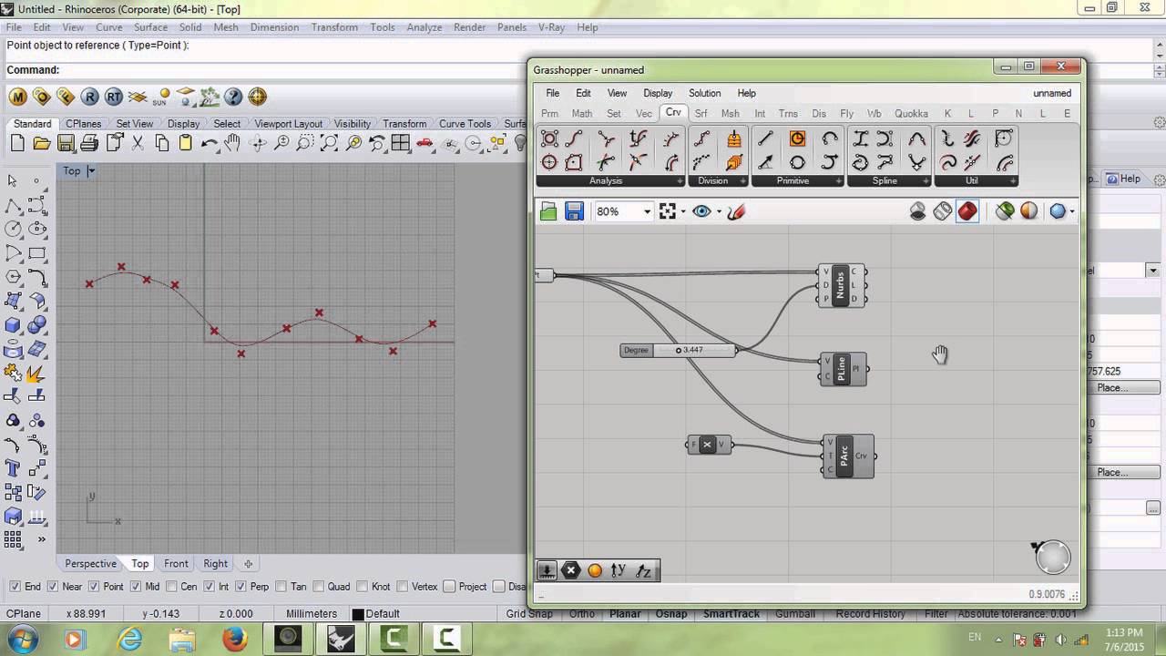 Grasshopper tutorial #11 (Curve Basics & analysis)