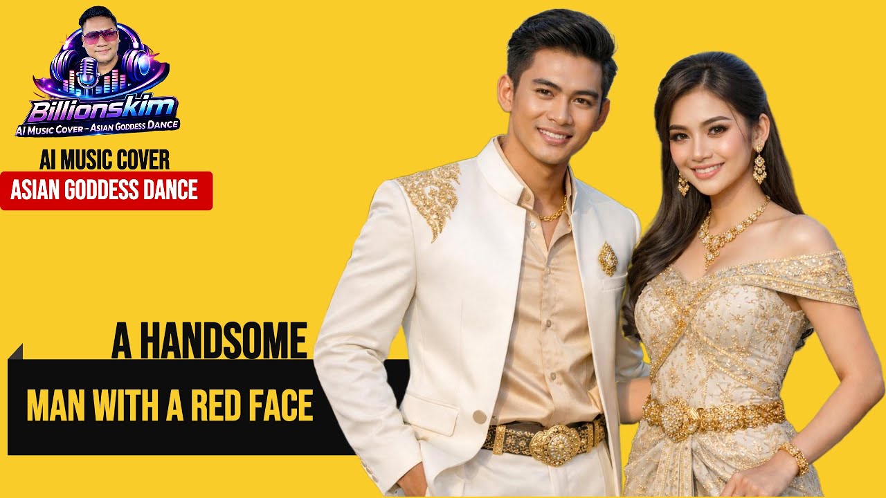 A handsome man with ared face🎵AIMusicCover #billionskim#musiquekhmer2025#khmersong#AsianGoddessDance