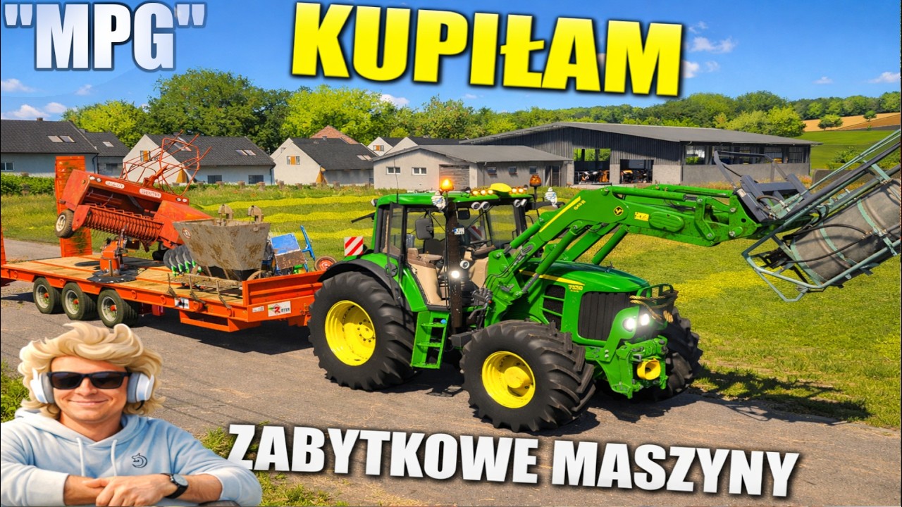 KUPIŁAM CAŁĄ LAWETĘ😱 ZABYTKOWYCH MASZYN!😨- nie wiem czy to był dobry pomysł..☹️ #MPG [#552] FS22