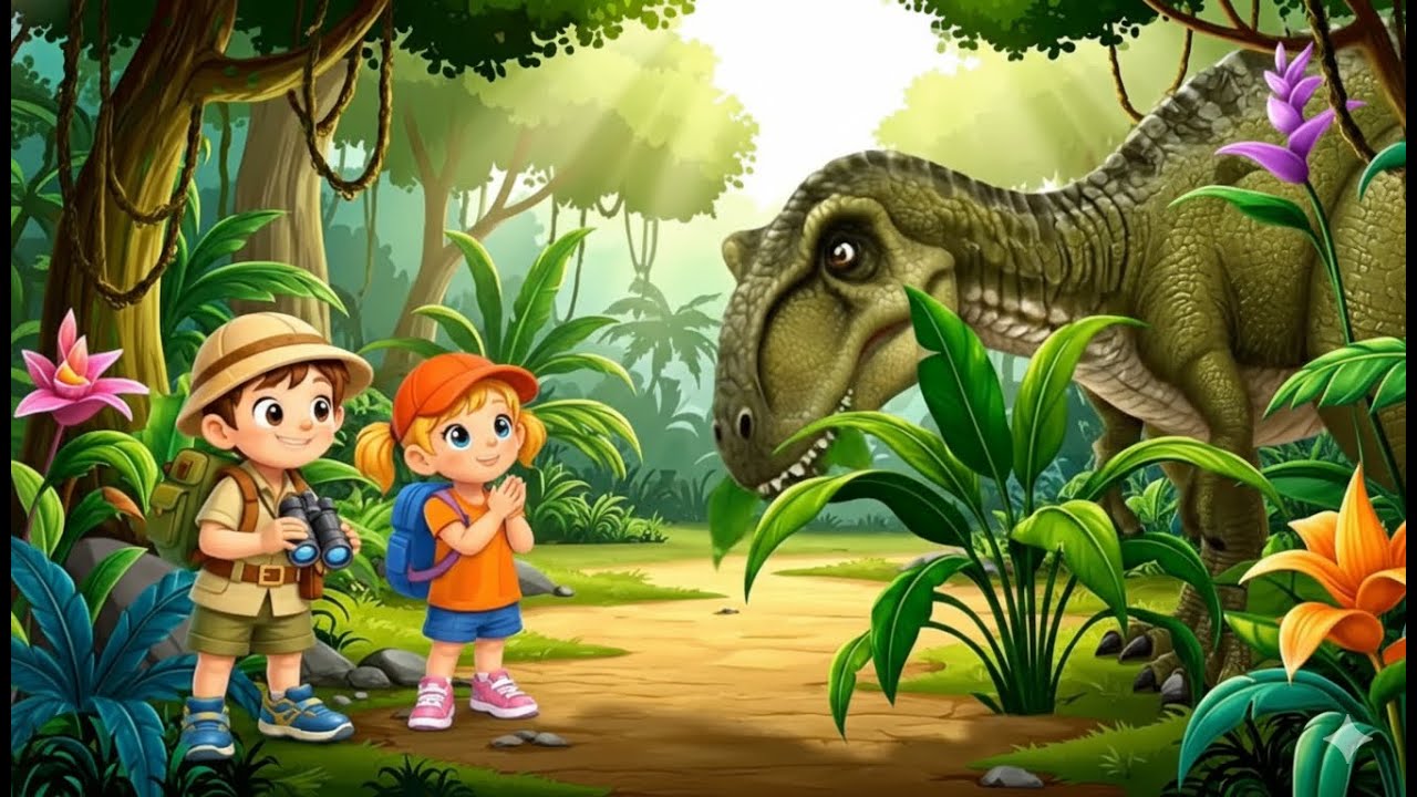 What Do Dinosaurs Eat? 🦖🥦 | Learn Dinosaur Food with Alex and Lily | Fun Science for Kids