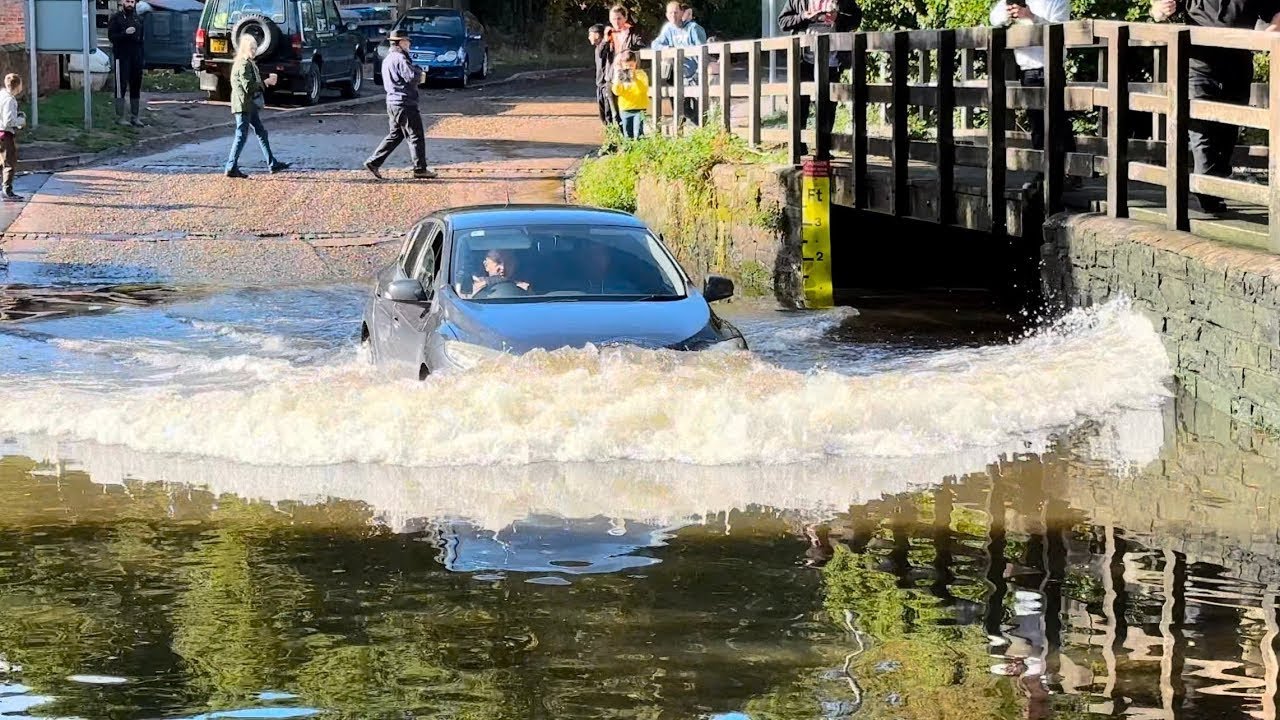 The best of Rufford Ford floods fails and sends