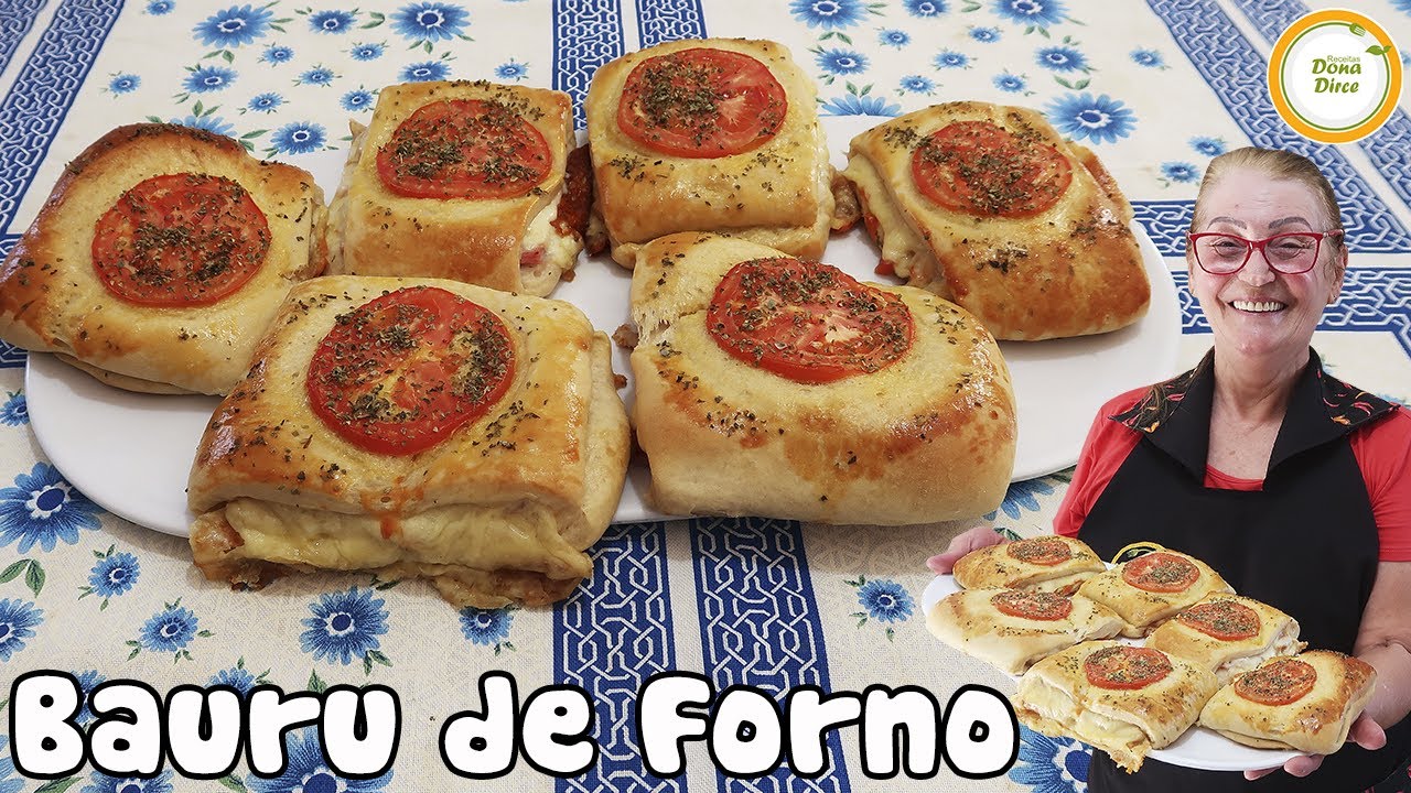 BAURU ASSADO DE LANCHONETE | Receita Especial de BAURU DE FORNO da DONA DIRCE #383
