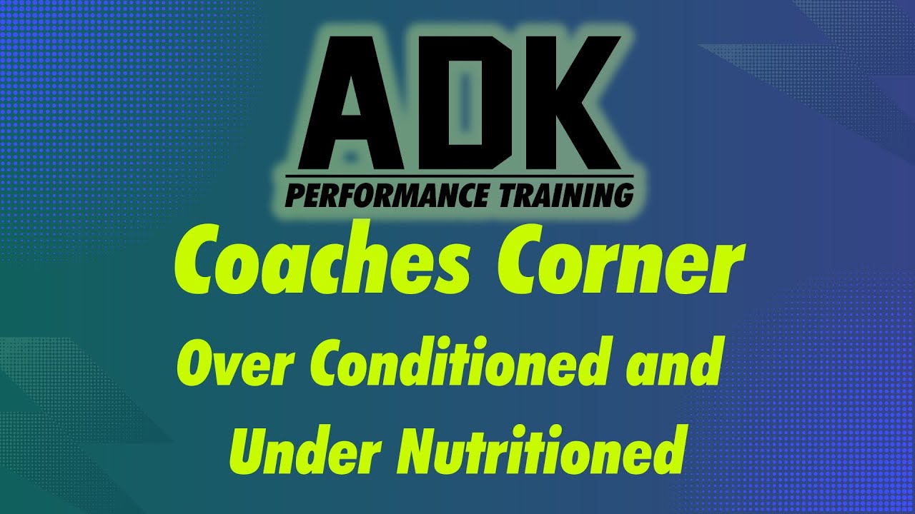 Over Conditioned and Under Nutritioned