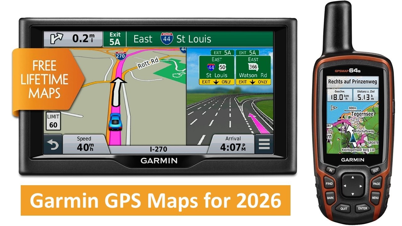 Обновите GPS-карты Garmin для 2026 года.
