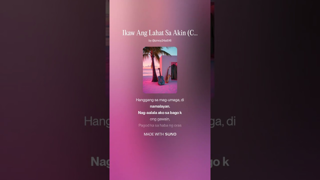 Ikaw Ang Lahat Sa Akin (Cha Cha)