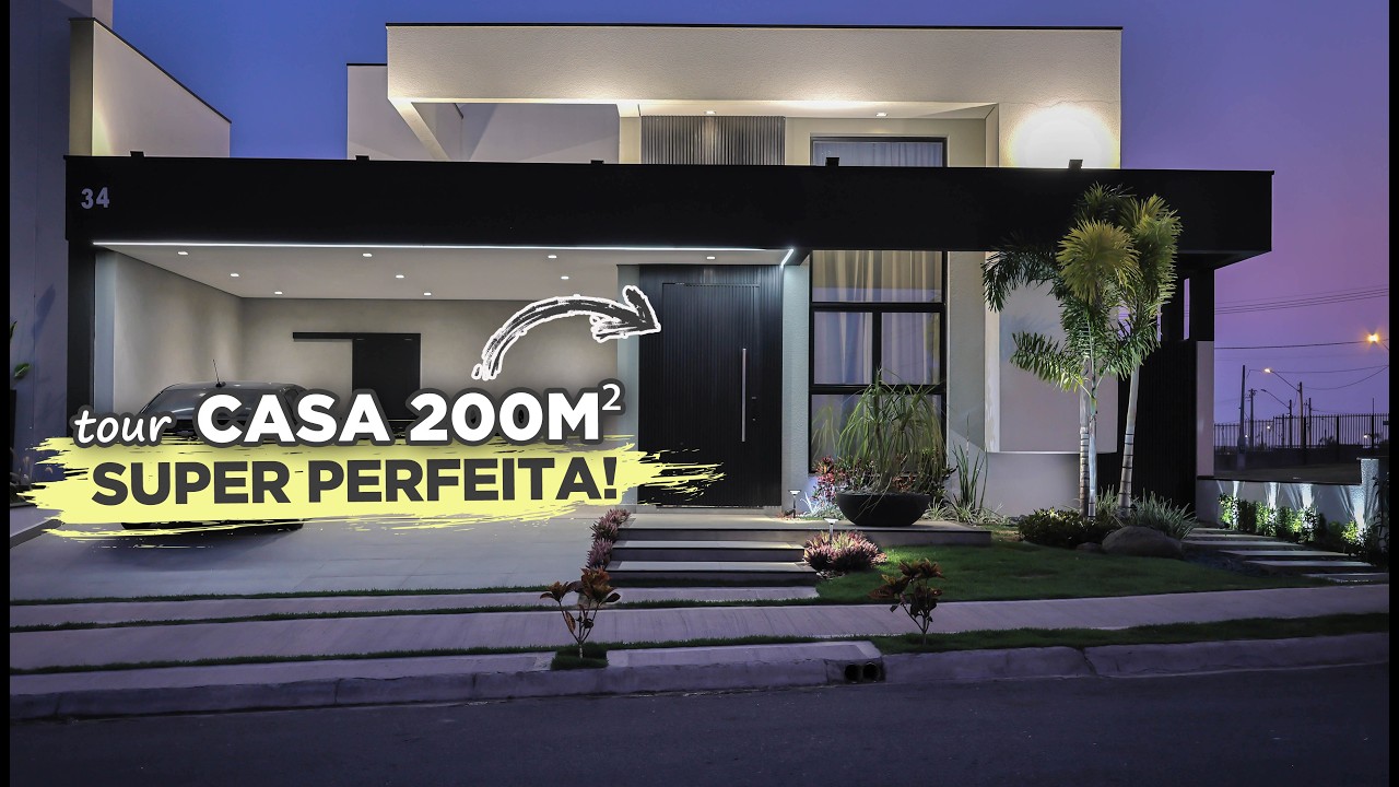 Ela fez uma CASA de 200M² e deixou TODA INTEGRADA, PERFEITA para MORAR | Gaby Garciia