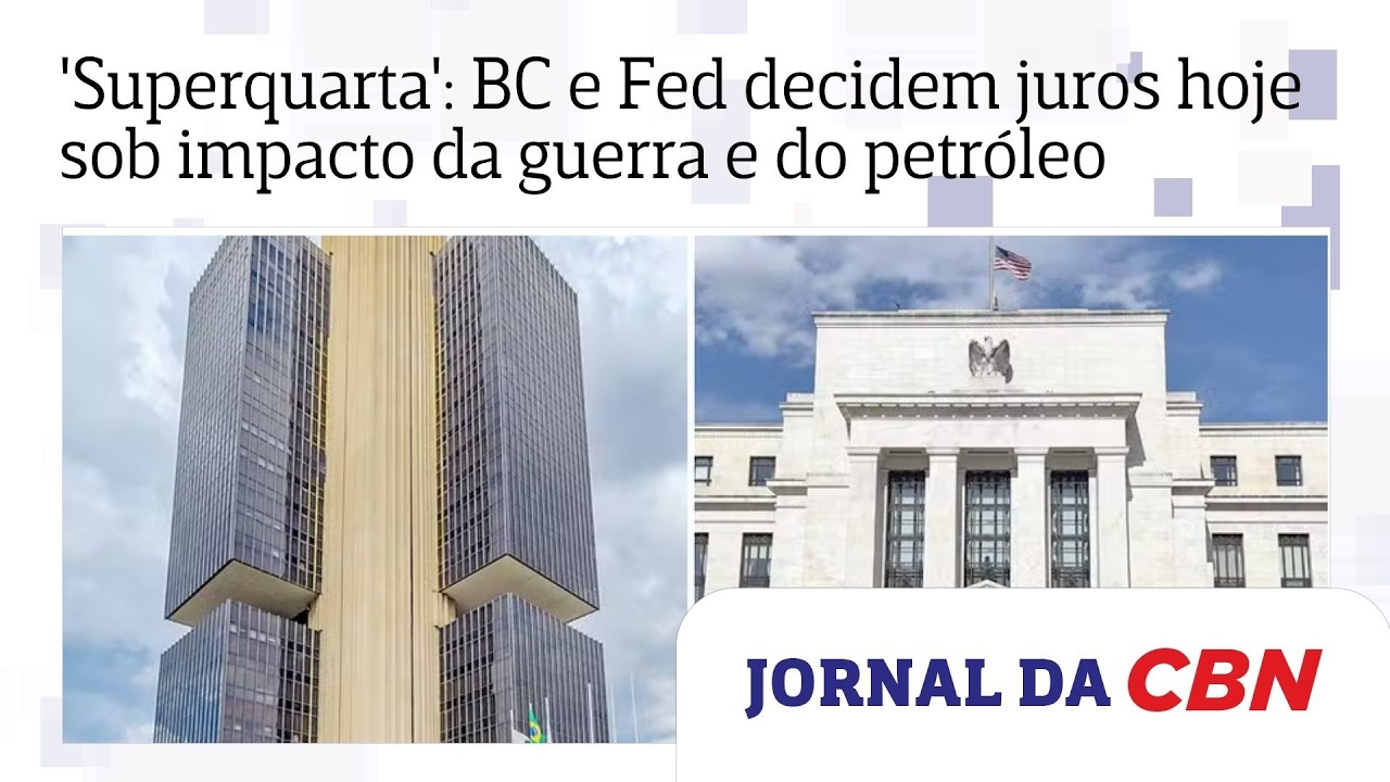 'Superquarta': BC e Fed decidem juros hoje sob impacto da guerra e do petróleo