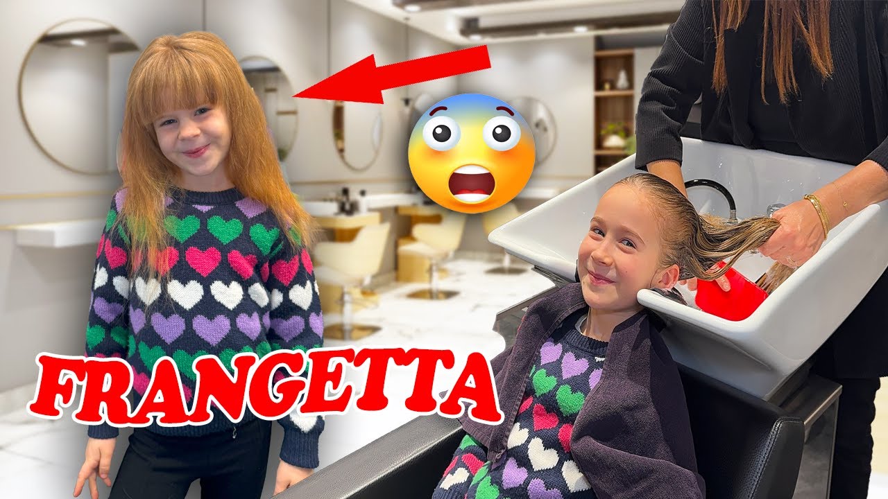VLOG! ANDIAMO DALLA PARRUCCHIERA PER LA PRIMA VOLTA E CI FACCIAMO LA FRANGETTA!  ✂️🫣