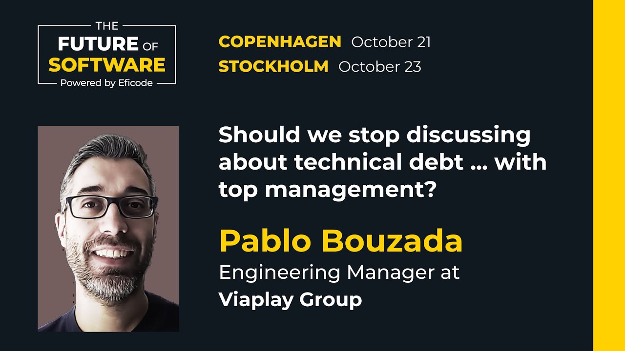 Should we stop discussing about technical debt with top management | Viaplay Group