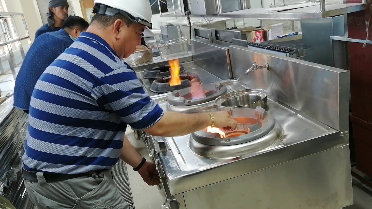 Chinese wok double Burner testing and Demo