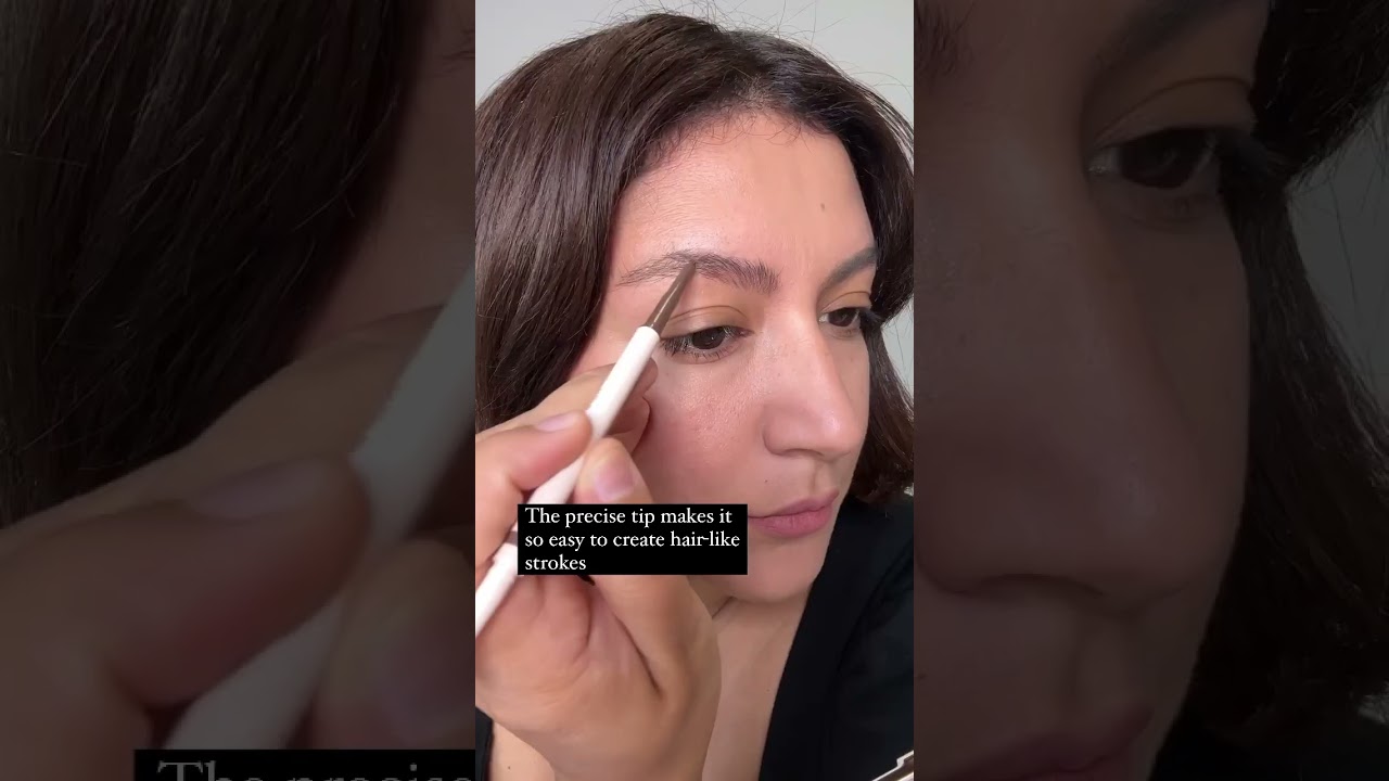 NEW Rare Beauty Brow Harmony Precision Pencil in Deep Brown. #eyebrowtutorial #rarebeauty #shorts