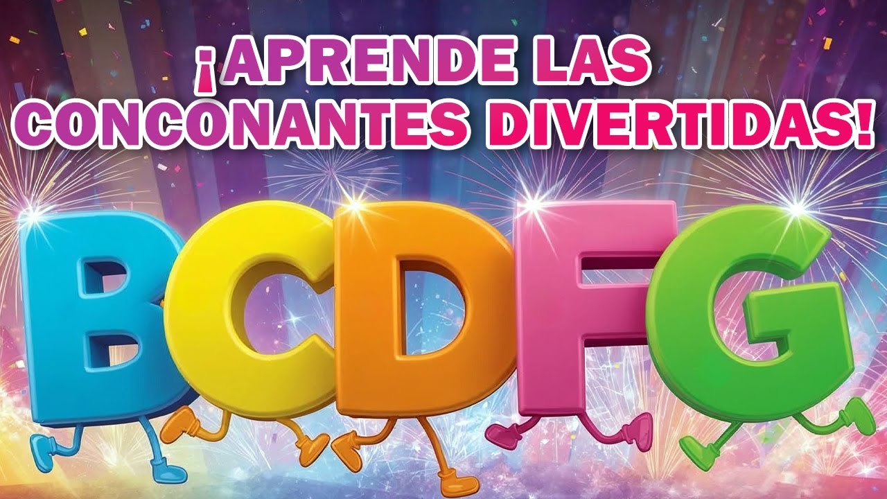 Aprende las Consonantes Divertidas🎶B, C, D, F, G | Canciones Infantiles-Videos Educativos Para Niños