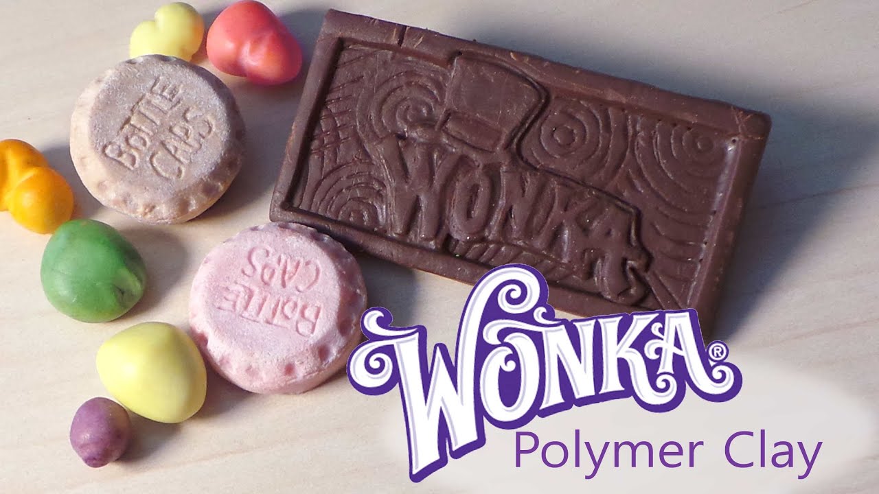 Wonka Bar, Bottle Caps & Nerds - Polymer Clay Tutorial