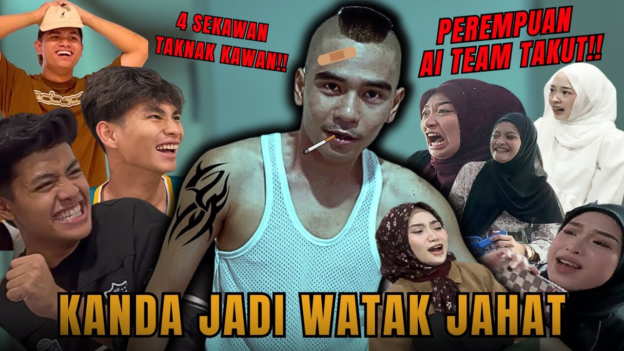 4SEKAWAN BUBAR !! KANDA JADI ... !! PEREMPUAN AITEAM TAKUT !!