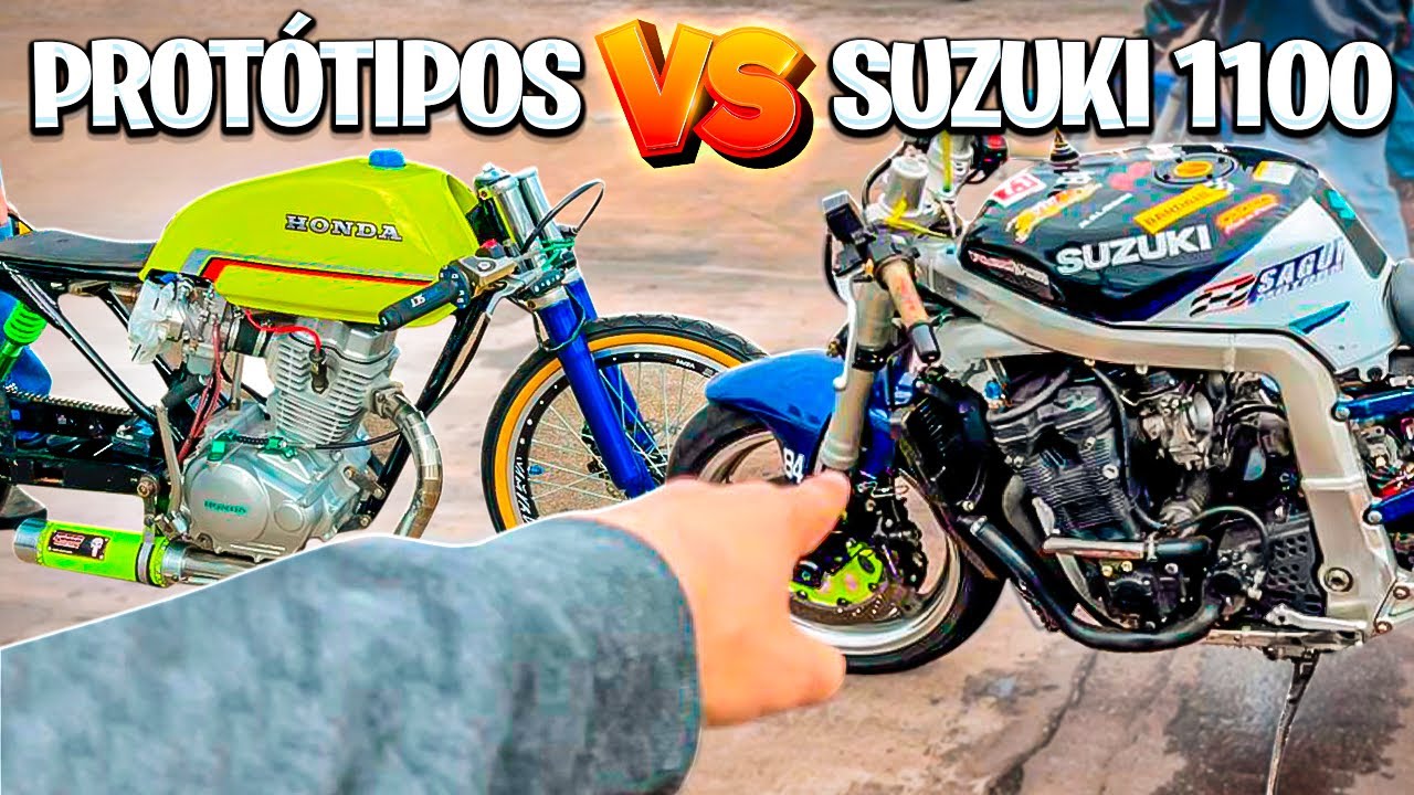 PROTÓTIPO vs SUZUKI 1100cc 😳 *arrancada de motos em Cascavel/PR* 💥