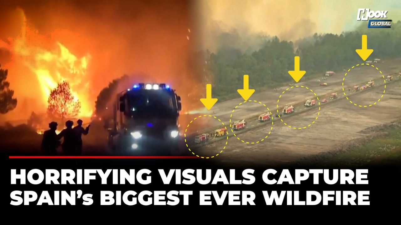 RAW FOOTAGE: Spain&rsquo;s Devastating Wildfire Turns 50,000+ Hectares To Ash With Temperates Set To Spike