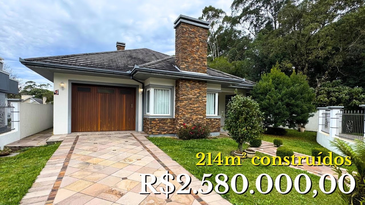 Casa CHARMOSA e Aconchegante à Venda em Gramado | 214m² no Vivendas do Arvoredo, Confira o TOUR!