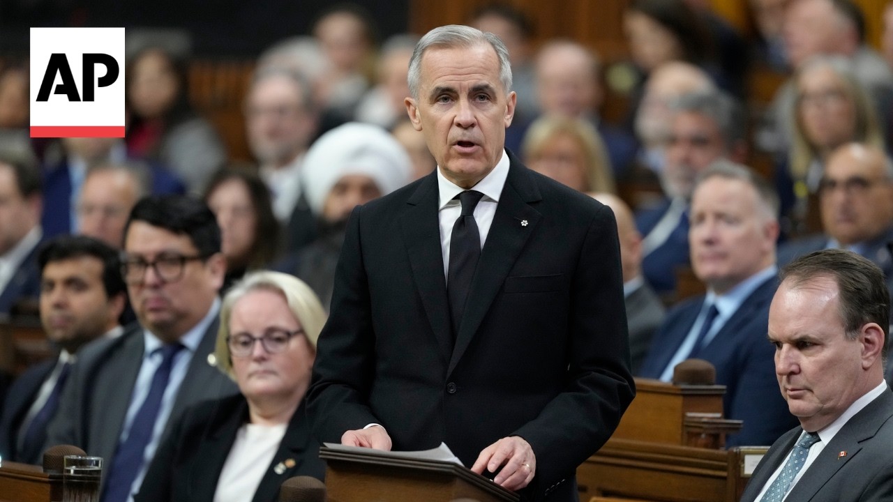 Mark Carney addresses parliament after mass shooting in Canada