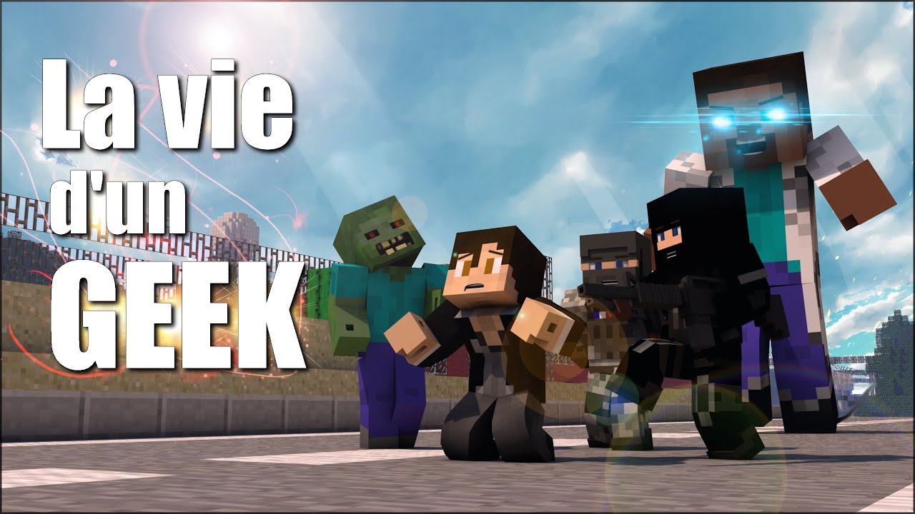 La vie d'un geek : Minecraft RP - Court métrage