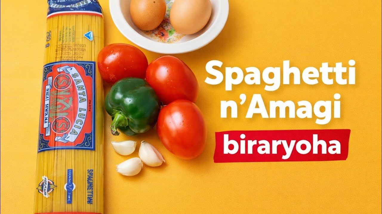 SPAGHETTI NA AMAGI BIRARYOHA KAND KUMAFARANGA MAKE😃 BIKORE BIROROSHE😀