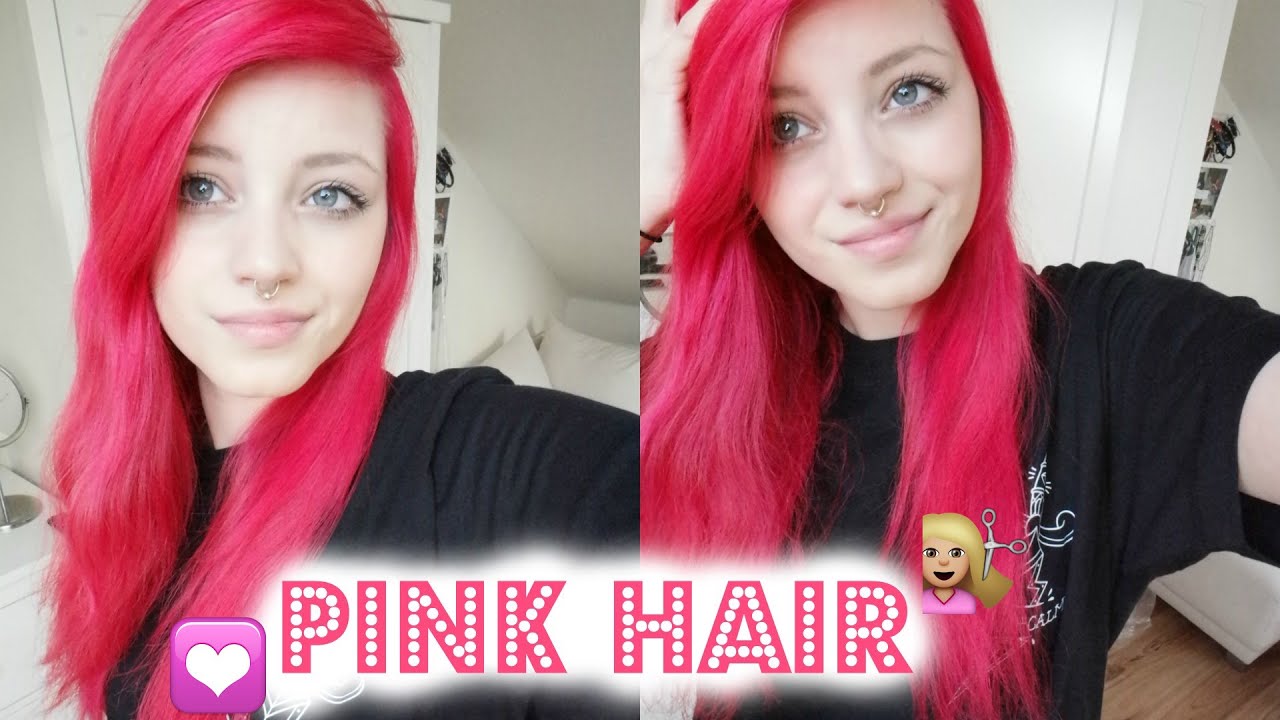 Pinke Haare mit Directions - Haare selber t&ouml;nen