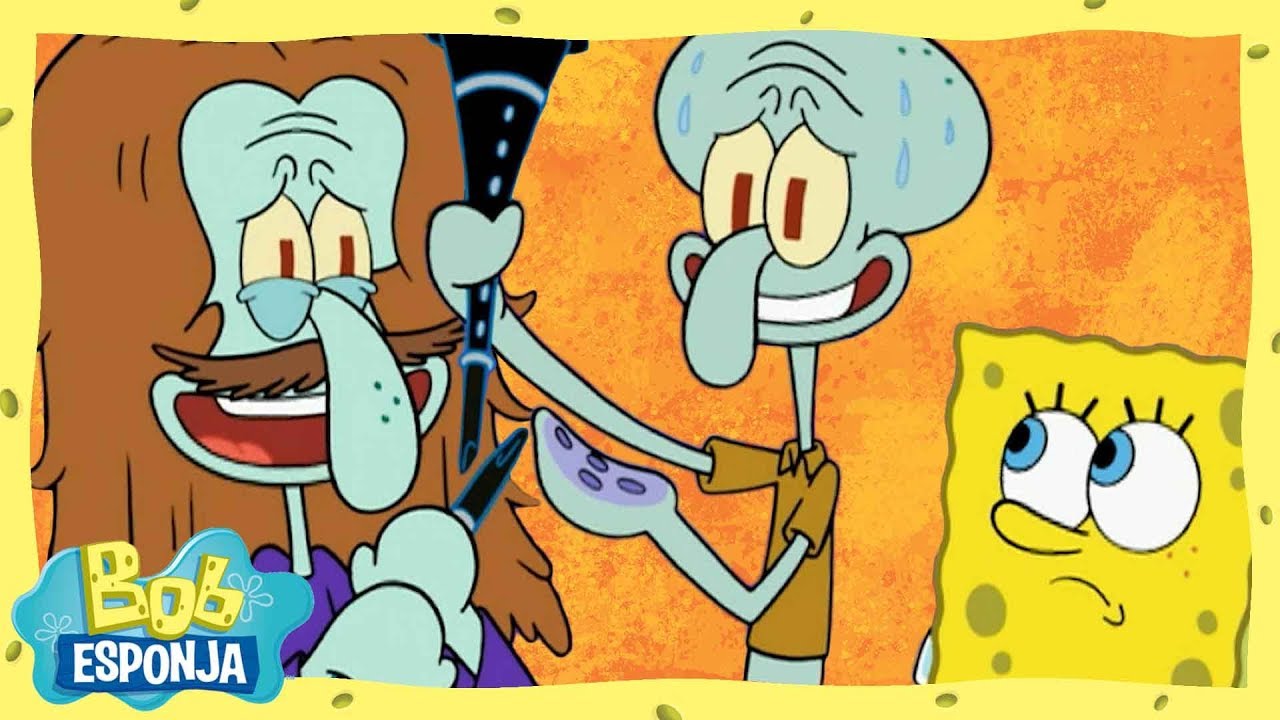 Lula Molusco encontra seu herói | Bob Esponja em Português