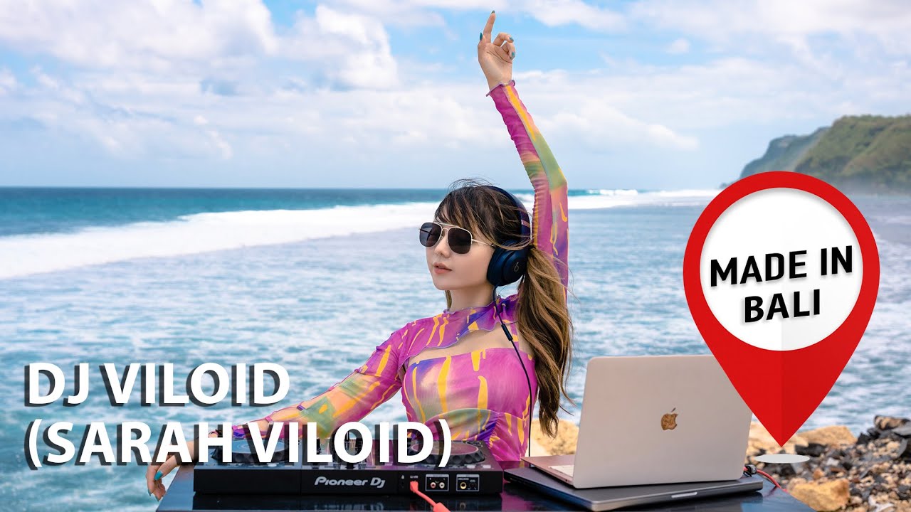 Made in Bali🇮🇩. 🌊DJ VILOID (Sarah Viloid) on the beautiful coast of the Indian Ocean. Si Sapiloid.