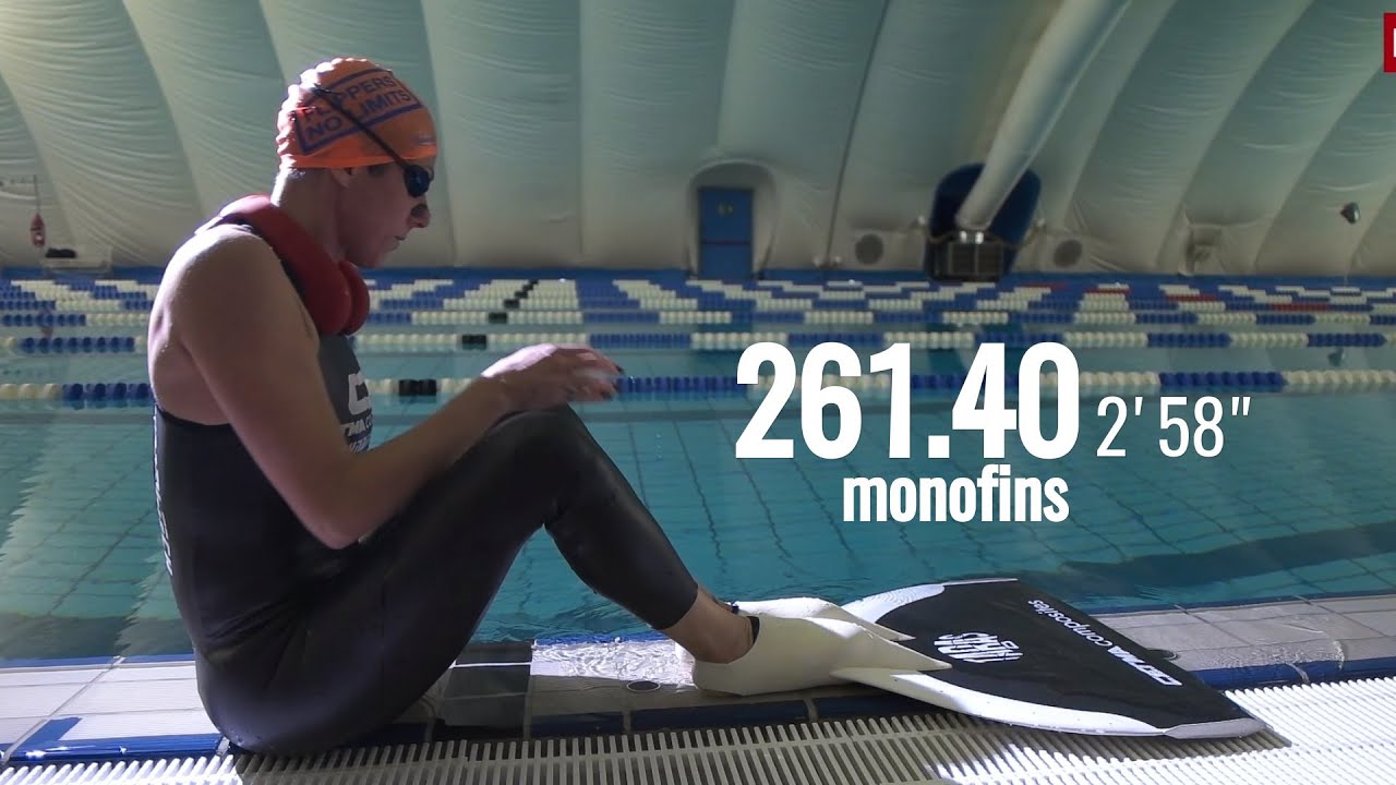 Cristina Francone Two World Record  Dynamic Apnea 2021 [ cetma Composites ]