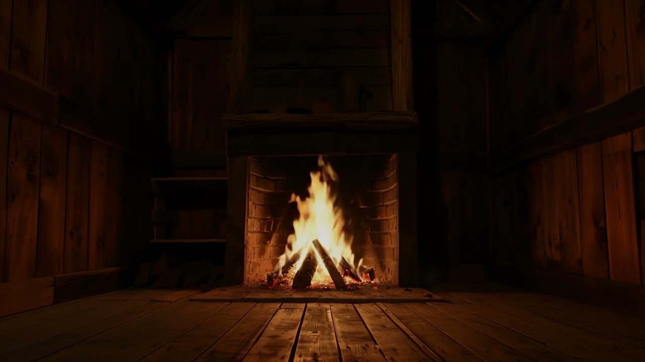Peaceful Fireplace at Night | Deep Rest & Quiet Reflection
