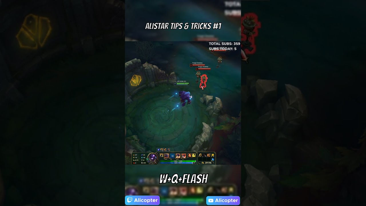 Alistar Tips & Tricks #1 #shorts #alicopter
