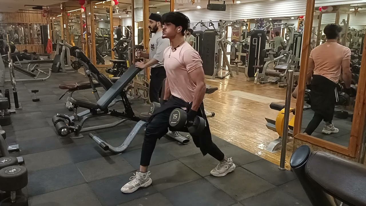 Dumbbell Lunges l Leg Workout ll 