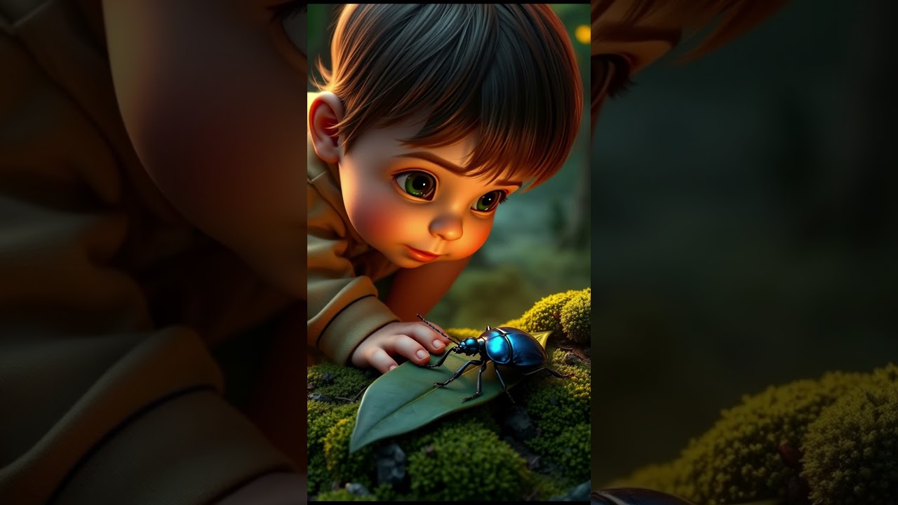 Little Kavi plays in forest, # animals | #trees and #family | learn a lesson.