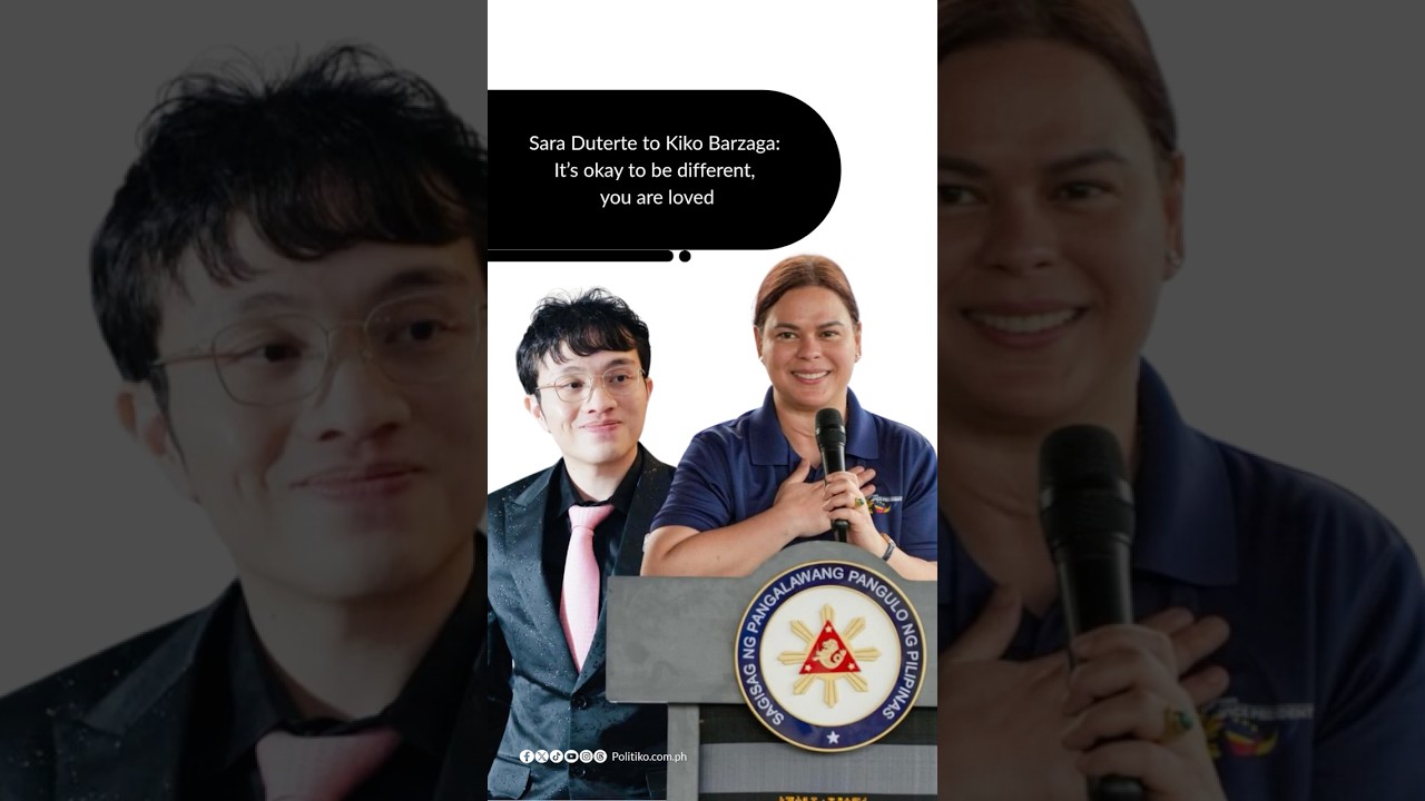 Sara Duterte to Kiko Barzaga: It&rsquo;s okay to be different, you are loved
