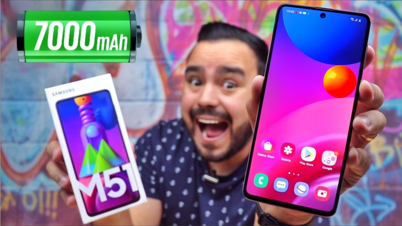 Samsung GALAXY M51 e seus 7000mAh de BATERIA 😱
