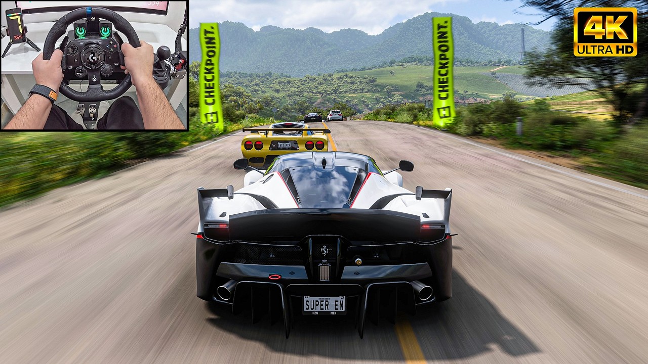 Ferrari FXX K VS Extream Track Toys - Forza Horizon 5 | Logitech G923 Steering Wheel
