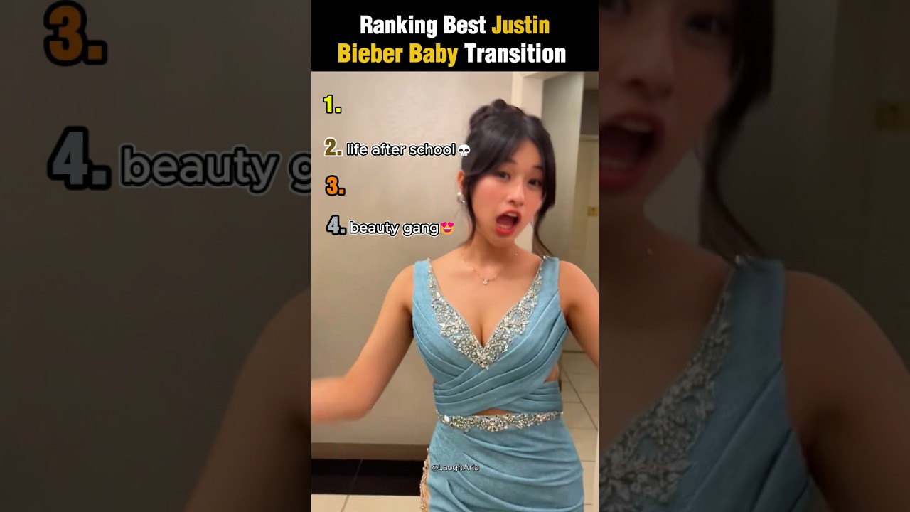 Ranking The Best Justin Bieber Baby Transitions LA1 #ranking #prom #shortsviral