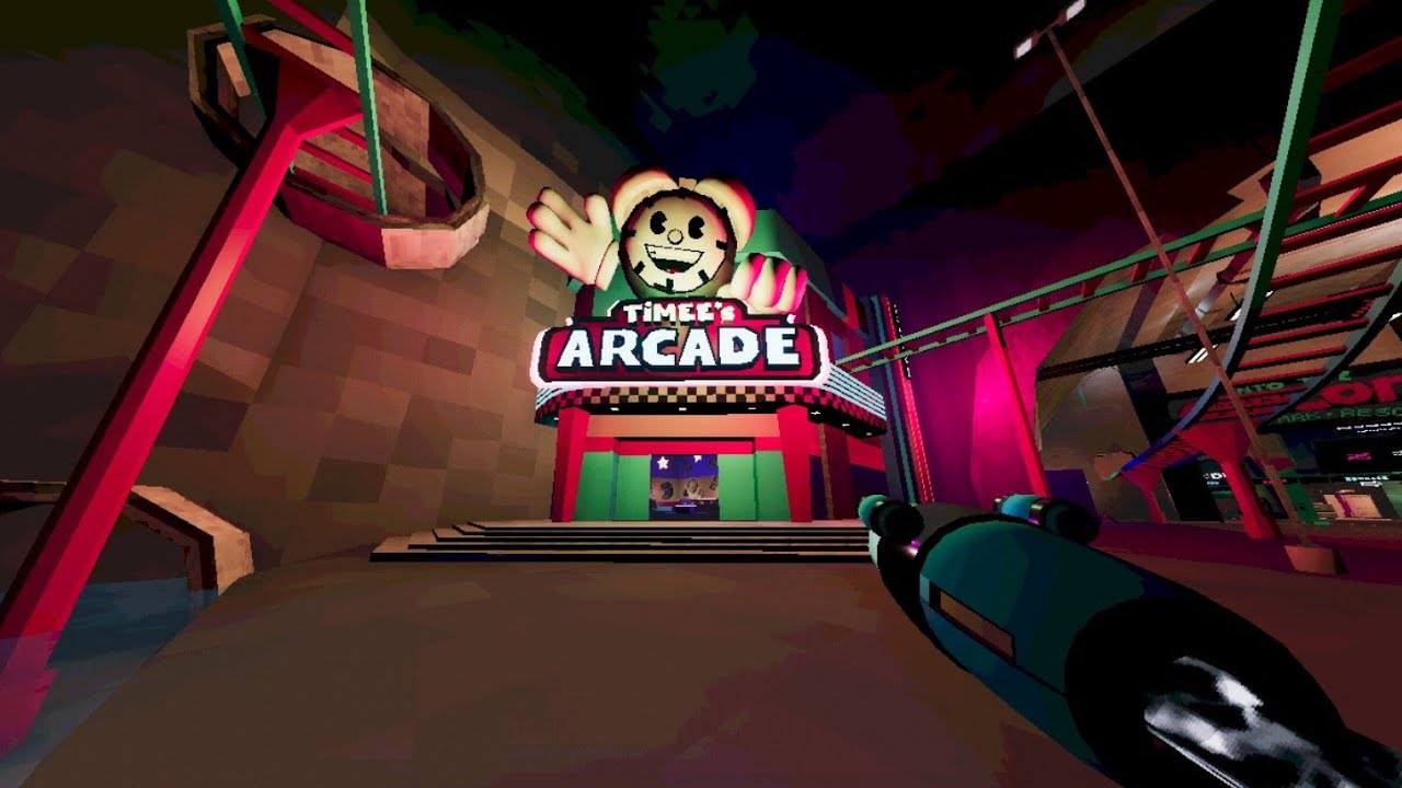 Having fun in the arcade in ODDCORE