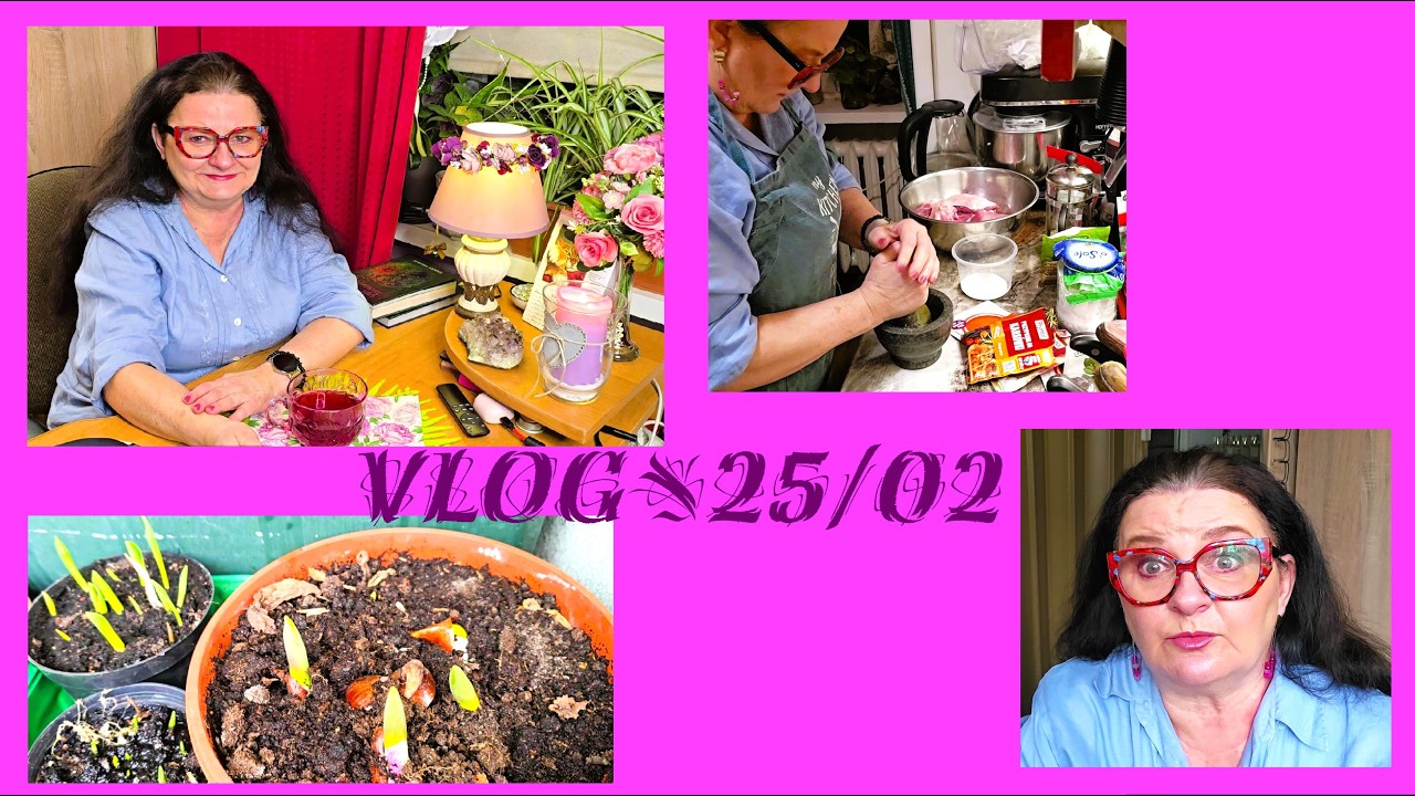 VLOG#25/02/26☕TELEPATIA NAS ŁĄCZY/ DŁUGI ROZRUCH/ MOJE BALKONOWE CEBULKI/ PEKLUJĘ SZYNKĘ/KLUSIA